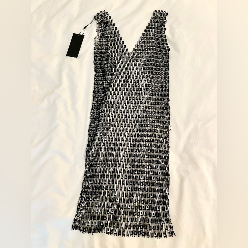 Elegant Black Mesh Dress